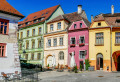 Medieval Street View of Sighisoara, Romania