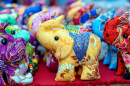 Souvenirs at a Street Market in Thailand