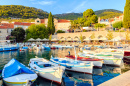 Traditional Fishing Boats in the Port of Bol