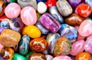 Semi-Precious and Precious Stones in Close-Up