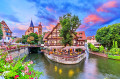 Medieval Esslingen am Neckar at Sunset