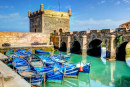 Boats in the Marina of Essaouira Morocco