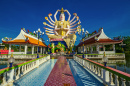 Buddhist Temple Wat Plai Laem, Koh Samui Island