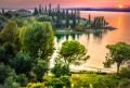 Beautiful Sunset over Lake Garda, Italy