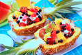 Fresh Fruit Salad in Pineapple