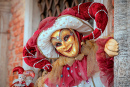 Court Jester Mask at Carnival in Venice, Italy