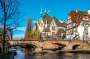 Bridge over the Ill River, Strasbourg, France