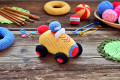 Children's Toy Crochet Racing Car