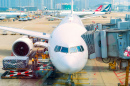 Jet Flights Dock at Hong Kong Airport