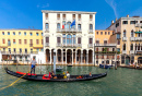 Gondolas on the Grand Canal, Venice, Italy