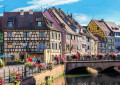 Canal in the Historic Center of Colmar, France