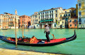 Gondola on the Grand Canal in Venice, Italy