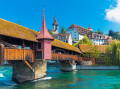 Spreuer Bridge over the Reuss River in Lucerne