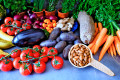 Fresh Vegetables, Almonds and Herbs