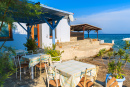 Typical Greek Tavern on Samos Island