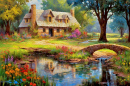 An Idyllic Cottage by a Creek