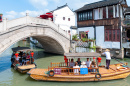 Old Stone Bridge in Zhujiajiao Water Town, China