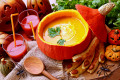 Pumpkin Soup for Halloween Party