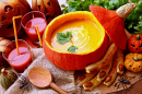 Pumpkin Soup for Halloween Party