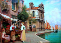 A Venetian Canalside Fruit Stall