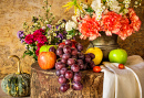 Still Life with Fruits and Flowers