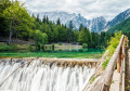 Lake Fusine in the Italian Alps