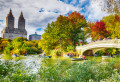 Lake in Central Park, New York, USA