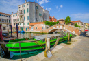 Colorful Boat in Venice, Italy