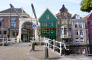 Wooden drawbridge in Alkmaar, the Netherlands