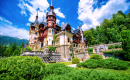 The beautiful Peles Castle and Garden in Sinaia