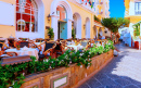 Street Cafe on the Island of Capri, Italy