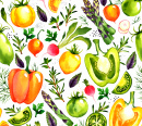 Vegetables Watercolor