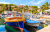 Fishing Boats in the Port of Splitska, Croatia