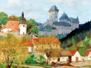 View of Karlstein Castle Near Prague