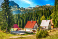 Mountain Landscape with Chalets, Montenegro