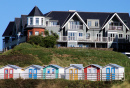 Beach Houses and Colorful Huts in Bude, UK