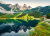 Foggy Summer Morning in the Gosau Valley, Austria