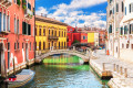 View of Venice with Bridges on a Water Canal