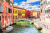 View of Venice with Bridges on a Water Canal