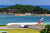 Emirates Boeing at Mahe Airport, Seychelles