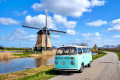 VW Camper Van and Windmill in Alkmaar