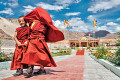 Two Little Boys Monks in Thiksey Monastery, India