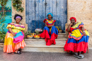 Palenquera Women in Cartagena, Colombia