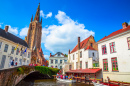 Church of Our Lady and Narrow Streets in Bruges