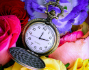 Composition with Antique Pocket Watches