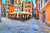 Cobbled Street in the Old Town of Rovinj, Croatia
