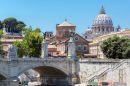 View of the Vatican and the Tiber River, Rome