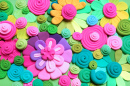 Bright Plasticine Flowers