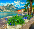 Picturesque Embankment of Lake Garda, Torbole
