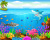 Cartoon Shark  Under the Sea